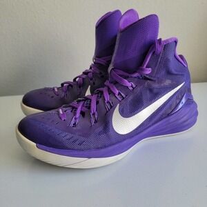Nike Hyperdunk Men Size 7.5 High Top Basketball Shoes Sneakers Purple 653483-505